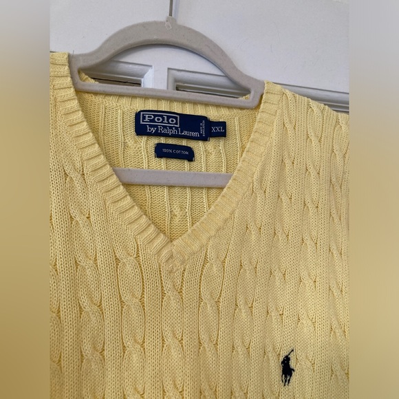Vintage Polo by Ralph Lauren yellow sweater vest - Picture 7 of 10